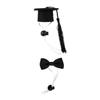 Toyvian Small Pet Graduation Hat and Bow Tie Set view 1