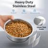 WROSWT Stainless Steel Dog Bowls, Rust-Resistant, with Non-Slip Rubber Bottom, Food-Grade, BPA-Free, 2-Pack (850 ml) view 4