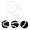 Rubber Rings for Singing Bowls, 3-Pack, White view 4