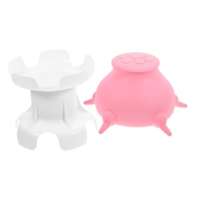 IMIKEYA Silicone Puppy Bowl with Stand for Newborn Puppies