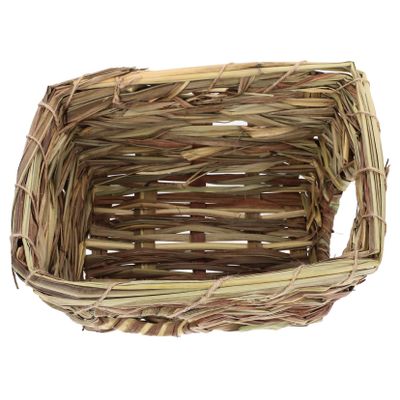 FUTUREORYY Handwoven Reed Grass Hamster House, 1 Piece