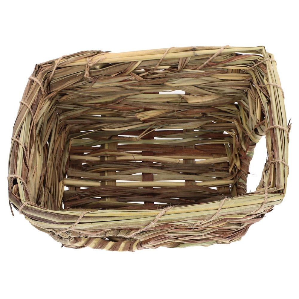 FUTUREORYY Handwoven Reed Grass Hamster House, 1 Piece