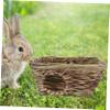 FUTUREORYY Handwoven Reed Grass Hamster House, 1 Piece view 3