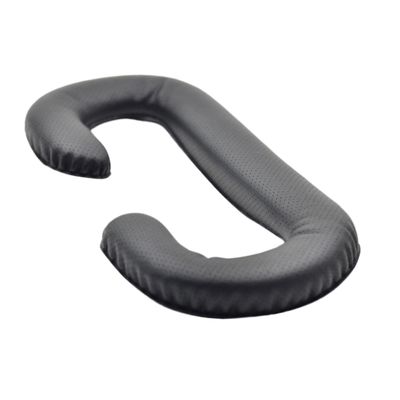 VR Glasses Face Cushion Cover, Black Faux Leather, Comfortable Padding