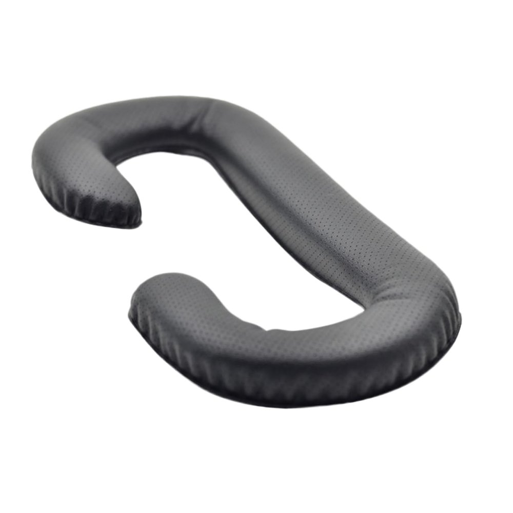 VR Glasses Face Cushion Cover, Black Faux Leather, Comfortable Padding