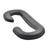 VR Glasses Face Cushion Cover, Black Faux Leather, Comfortable Padding view 1