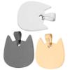 Stainless Steel Cat-Shaped Pet ID Tags view 1
