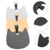 Stainless Steel Cat-Shaped Pet ID Tags view 4