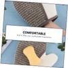 2-Piece Linen Exfoliating Bath Gloves for Body Cleansing view 3