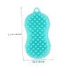 2-Pack Silicone Body Brushes, Green, Double-Sided for Head and Body view 2