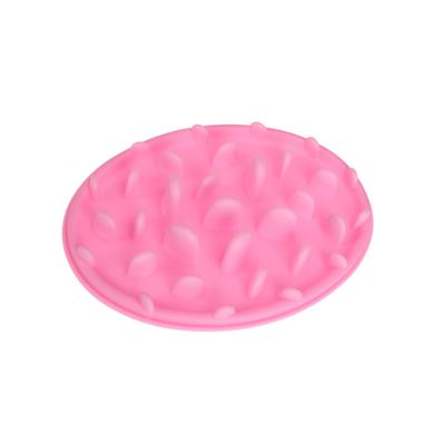 Yardwe Round Rubber Slow Feeder Bowl for Pets