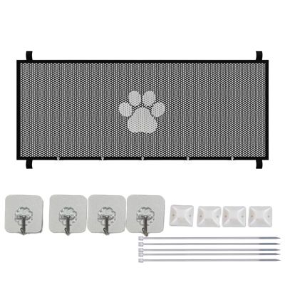 Retractable Mesh Pet Gate, 43.31 x 30.71 in, Breathable Design