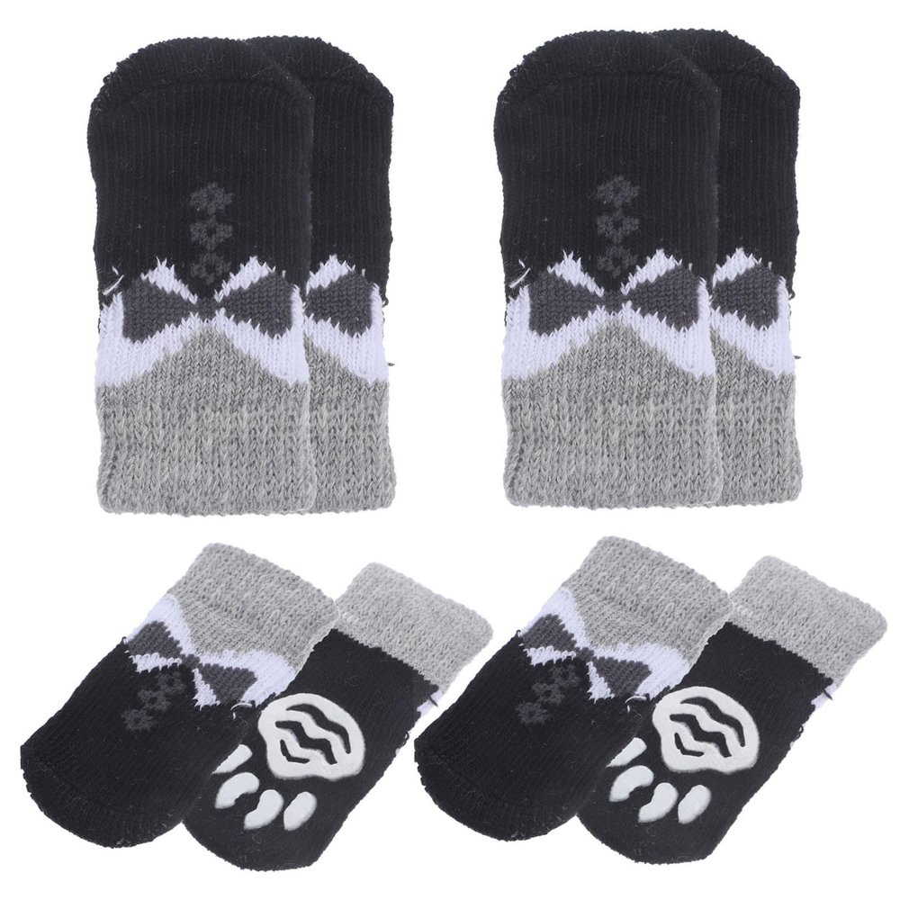 Toddmomy Warm Dog Socks - 8 Pack