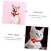 Yardwe 4-Piece Flower Collars for Pets, Bell and Flower Pattern, Adjustable Metal D-Ring view 3