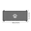 Retractable Pet Gate, Breathable Removable Mesh Barrier, Indoor and Outdoor, 100 x 76 cm view 2