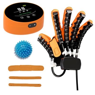 Rehabilitation Robot Glove Finger Training Device with Force Adjustment for Stroke Patients, Split-Finger and Mirror Training (Right-Handed, Size S, Color A)