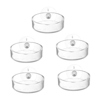 YARNOW 5-Piece Fish Feeder with Suction Cup