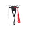 UPKOCH Canvas Graduation Cap with Tassel for Small Pets view 2