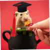 UPKOCH Canvas Graduation Cap with Tassel for Small Pets view 4