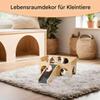 Multi-Level Guinea Pig Hideout with Stairs and Mats, Extra-Large Wooden Small-Animal House, 23.7 x 38 x 18 cm view 3