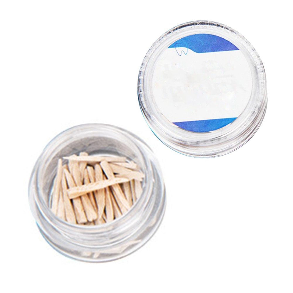 25/50-Piece Dental Wooden Wedges for Tooth Restoration
