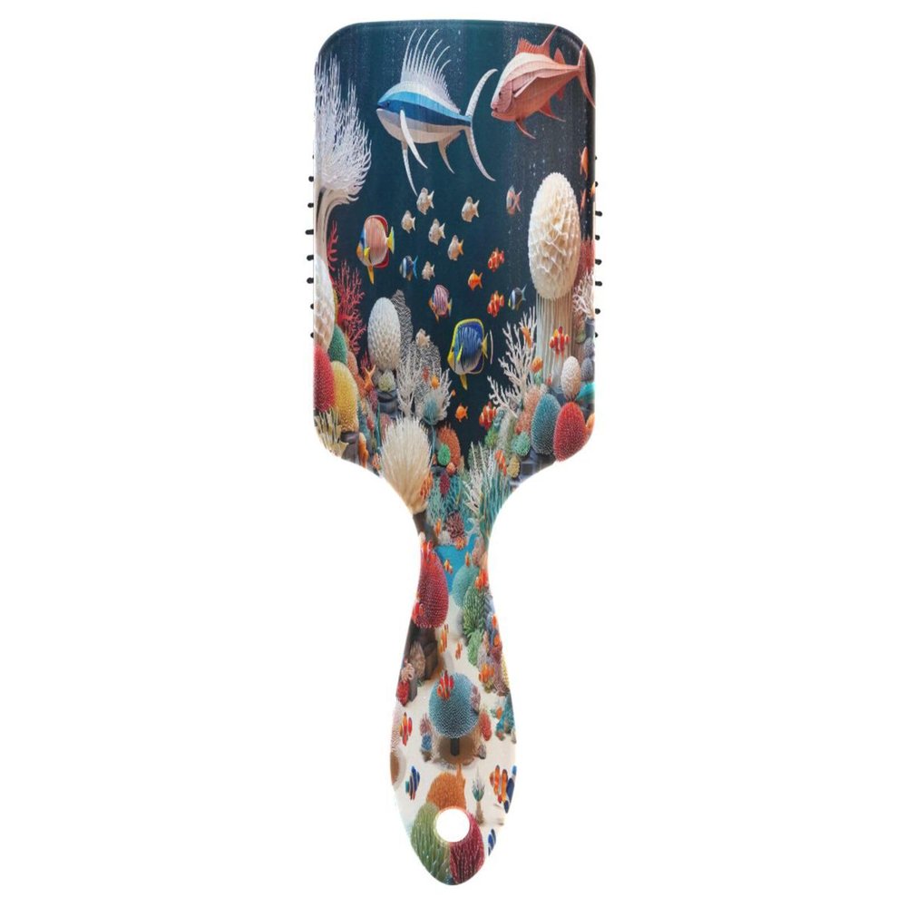 Sea World Coral Air Cushion Hair Brush, Antistatic Comb for Women