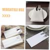 White Disposable Paper Napkins with Utensil Pocket for Parties and Weddings view 3