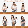 Pandanling Baby Carrier with Hip Seat, Newborn to Toddler, Gray view 2