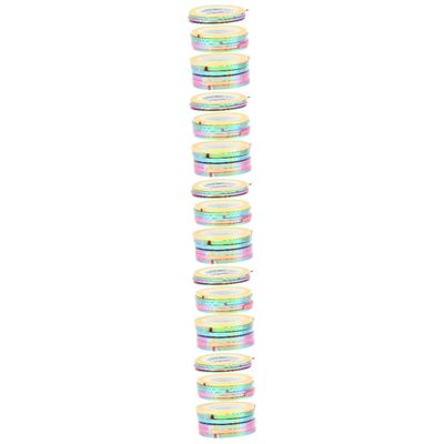 CALLARON 5 Sets Nail Art Strip Tape Stickers, Metallic Lines, 18 Rolls × 5