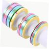 CALLARON 5 Sets Nail Art Strip Tape Stickers, Metallic Lines, 18 Rolls × 5 view 4