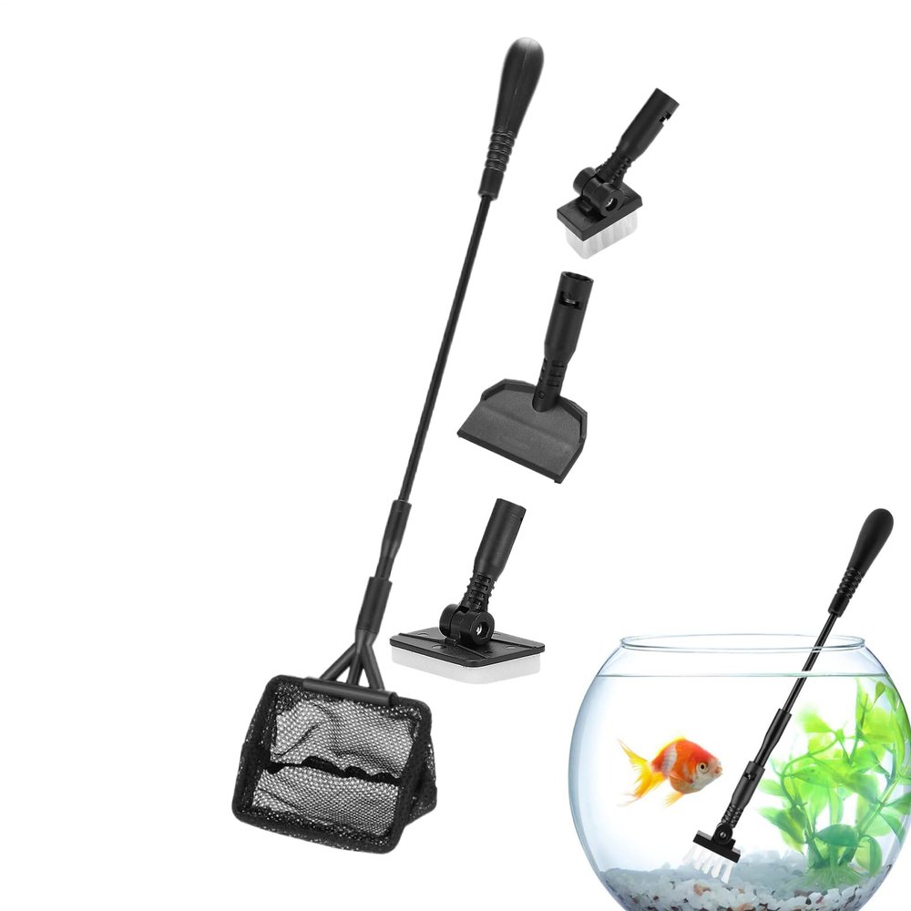 Aquarium Cleaning Kit with Reusable Algae Cleaner and Sponge Pad