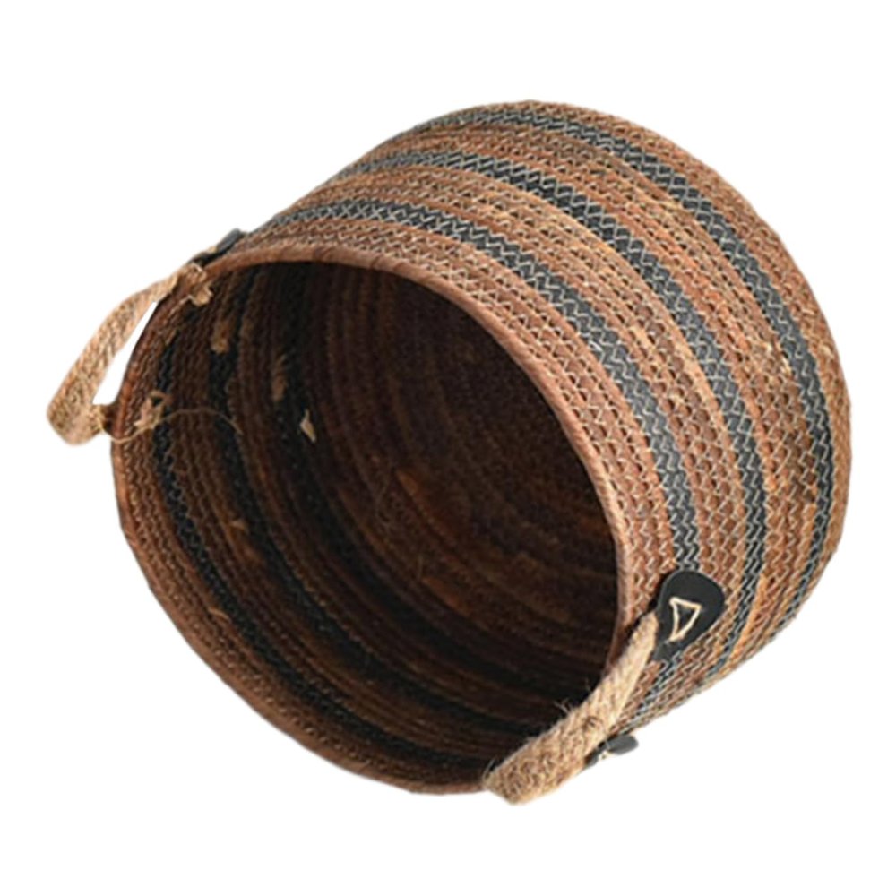 PartyKindom Woven Straw Laundry Basket, Large Storage Basket for Laundry, Blankets, and Small Items