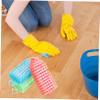 Happyyami 3-Pack Shoe Cleaning and Nail Dust Brushes, Plastic, Flexible, Lightweight, with Comfortable Grip view 2