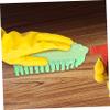 Happyyami 3-Pack Shoe Cleaning and Nail Dust Brushes, Plastic, Flexible, Lightweight, with Comfortable Grip view 4