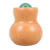 Green Stone and Wood Facial Roller for Eye and Neck Massage view 1