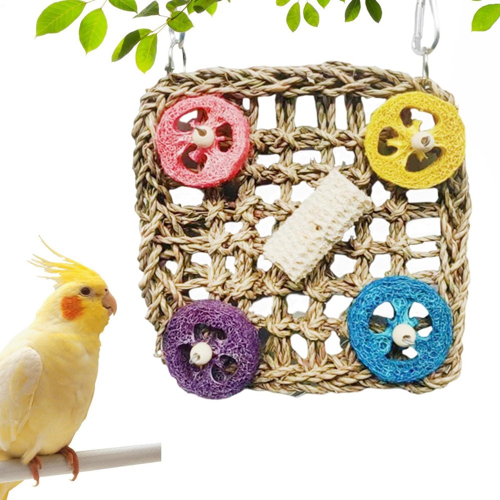 Acunny Parakeet Toy - Colorful Natural Plaything