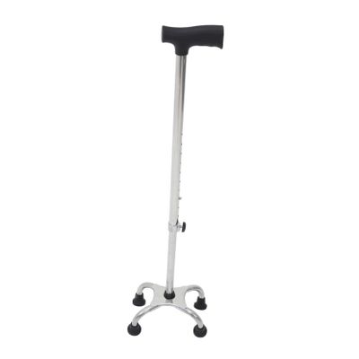 Adjustable Walking Cane with Non-Slip Stainless Steel Tip, Black
