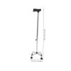 Adjustable Walking Cane with Non-Slip Stainless Steel Tip, Black view 2