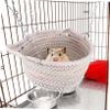 HOLIDYOYO 3-Tier Hammock for Small Animals with Cotton Rope and Iron view 2