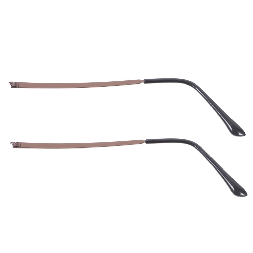 ERINGOGO Replacement Metal Eyeglass Temples, 1 Pair, Coffee, Sturdy