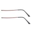 ERINGOGO Replacement Metal Eyeglass Temples, 1 Pair, Coffee, Sturdy view 1