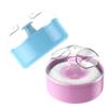 2 Face Body Powder Puffs with Handles and Containers view 1