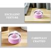 2 Face Body Powder Puffs with Handles and Containers view 3