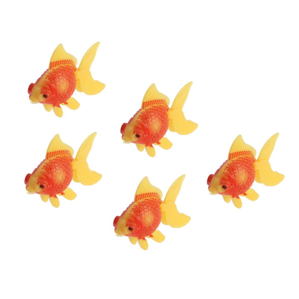 Amosfun 5 Artificial Plastic Fish