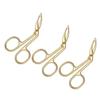3-Piece Stainless Steel Eyebrow Tweezers with Slanted Tips view 1