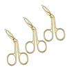 3-Piece Stainless Steel Eyebrow Tweezers with Slanted Tips view 2
