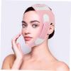 Mikinona Breathable V-Shaped Face-Lifting Band for Double-Chin Tightening, Soft Fabric, Fashionable Pink view 4