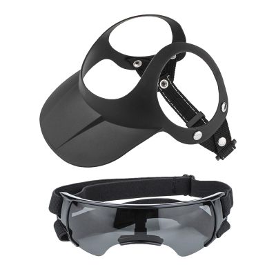 Adjustable Sun Hat with Goggles for Small Dogs