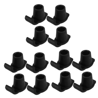 WRITWAA 3 Sets Anti-Slip Walker Glides, Black Nylon, 4 Pieces per Set