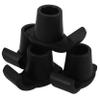 WRITWAA 3 Sets Anti-Slip Walker Glides, Black Nylon, 4 Pieces per Set view 4